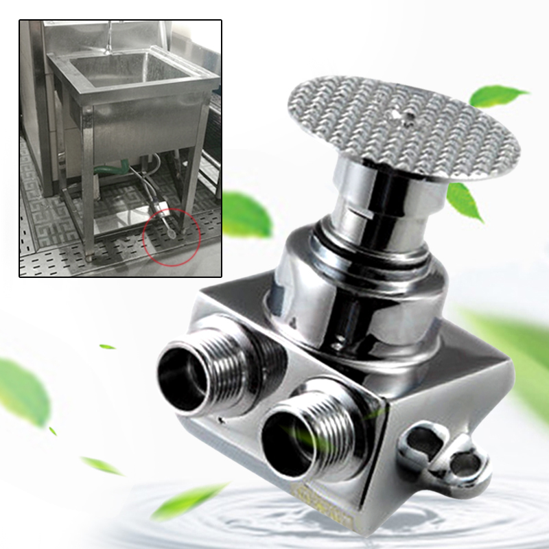 Basin Mixer Cartridge - 1 Stuks Voetpedaal Klep Koperen Vloer