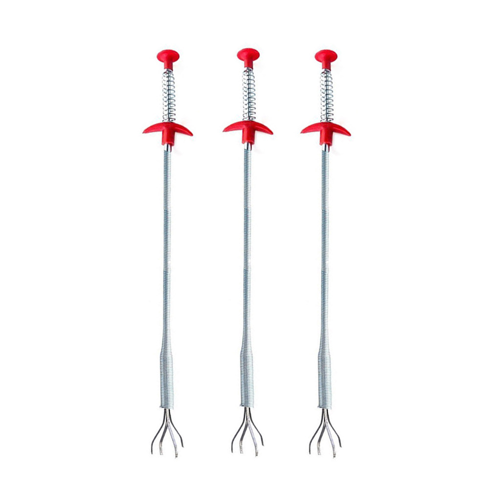 Drain Snake Flexible - 4-delige rioolreinigingsset, flexibele roestvrijstalen afvoerreiniger met
