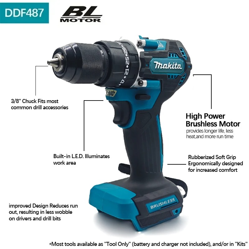 Makita DDF487 18V Borstelloze  - Makita Drill Ddf484 recensie en prijs